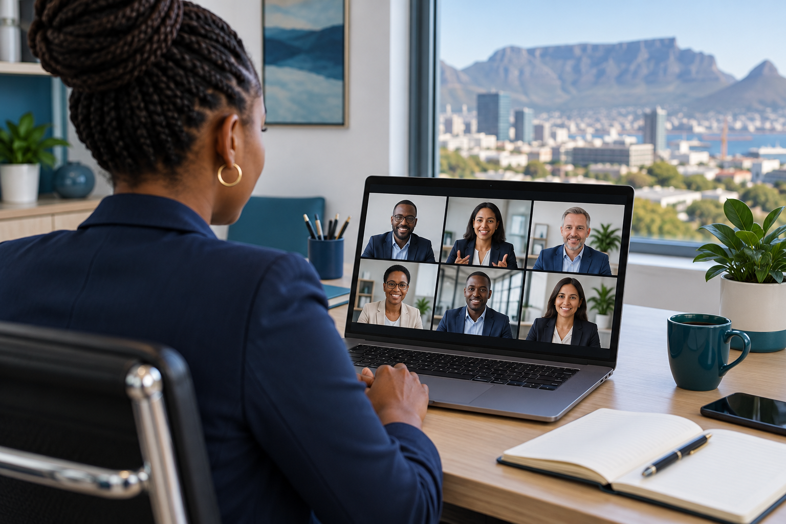 Illustrative professional webinar